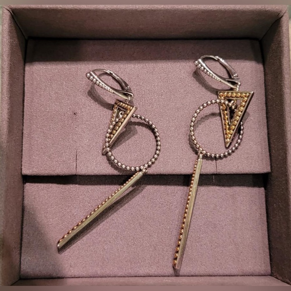 Lagos earrings (silver and 18k gold) - host pick